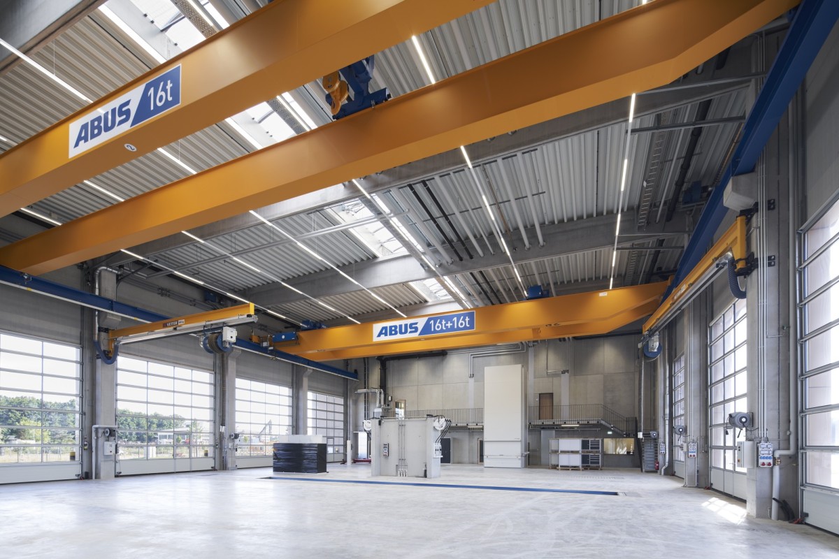 Innenansicht der Werkstatthalle